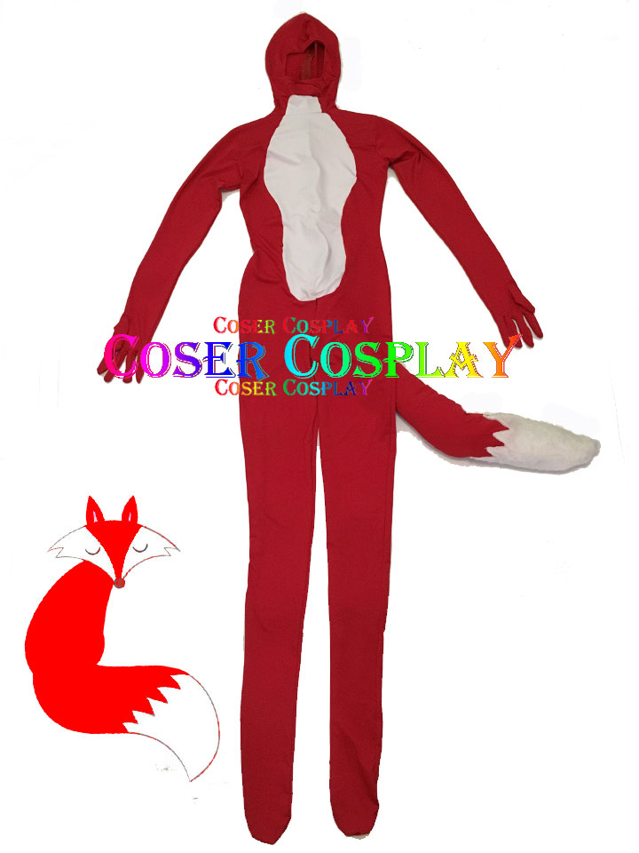 2501 Sexy Halloween Costume For Women Fox Zentai